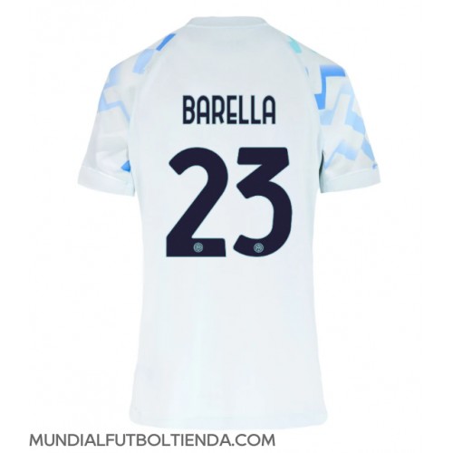 Camiseta Inter Milan Nicolo Barella #23 Segunda Equipación Replica 2025-26 para mujer mangas cortas